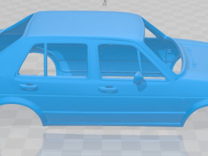 volkswagen jetta 1984 printable body car 3D Print Model