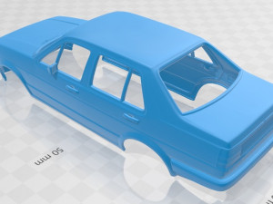 volkswagen jetta 1984 printable body car 3D Print Model