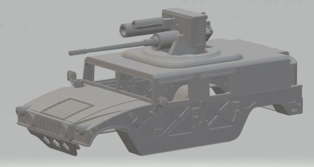 hummer h1 printable body car 3D Print Model .c4d .max .obj .3ds .fbx .stl .blend 