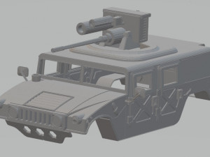 hummer h1 printable body car Model do druku 3D
