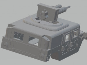 hummer h1 printable body car Model do druku 3D