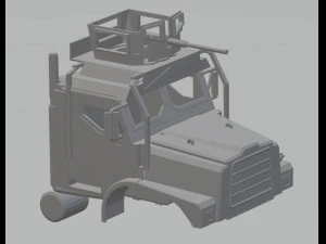 medium tactical vehicle replacement prinatble truck 3D Print Model