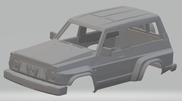 nissan patrol gr printable body car Modèles 3D en vedette .c4d .max .obj .3ds .fbx .stl .blend 