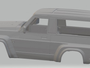 nissan patrol gr printable body car Modèles 3D en vedette