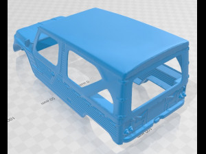 citroen mehari printable body car 3D Baskı Modeli
