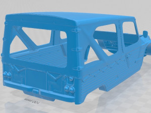 citroen mehari printable body car 3D Baskı Modeli