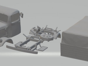 mercedes l300 printable truck 3D Print Model