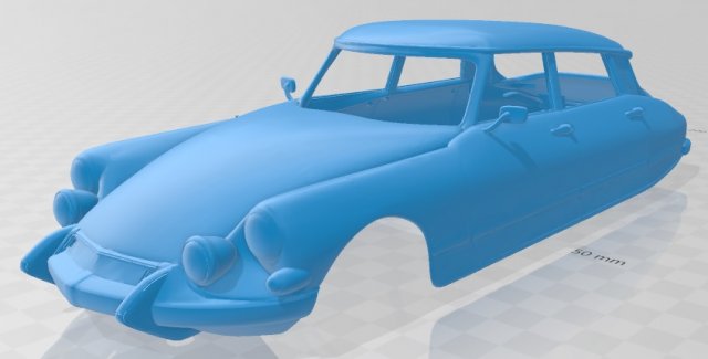 citroen ds 19 pallas 1966 printable body car 3D प्रिंट मॉडल .c4d .max .obj .3ds .fbx .stl .blend 