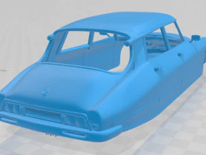 citroen ds 19 pallas 1966 printable body car 3D Print Model