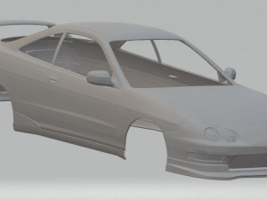 acura integra type r dc2 printable body car 3Dプリントモデル