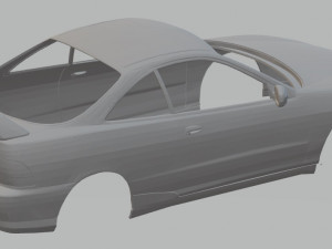 acura integra type r dc2 printable body car 3Dプリントモデル