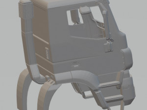 iveco eurostar printable cabin truck 3D Принт Модель