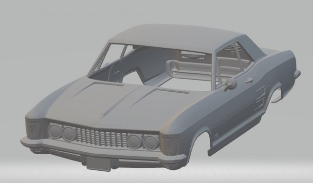 buick rivera 1963 printable body car 3D Принт Модель .c4d .max .obj .3ds .fbx .stl .blend 