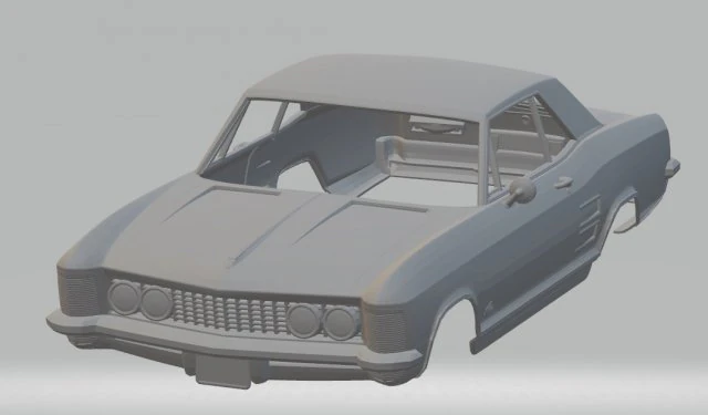 buick rivera 1963 printable body car 3D Print Model .c4d .max .obj .3ds .fbx .stl .blend 