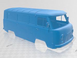uaz 2206 printable body van 3D printmodel