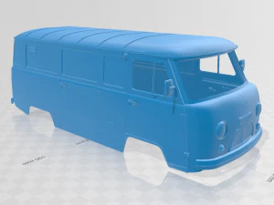 uaz 2206 printable body van 3D Print Model
