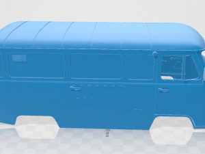 uaz 2206 printable body van 3D printmodel