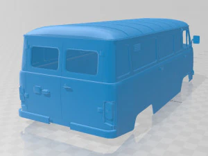 uaz 2206 printable body van 3D Print Model