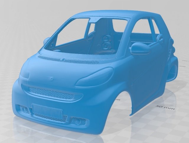 smart printable body car Modelo de impresión 3D .c4d .max .obj .3ds .fbx .stl .blend 
