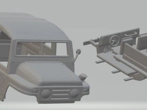 austin champ military jeep printable body car 3D Print Model