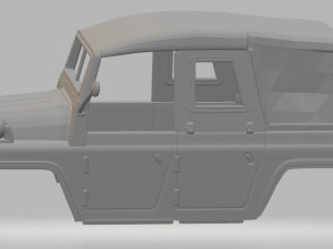 austin champ military jeep printable body car 3D Принт Модель