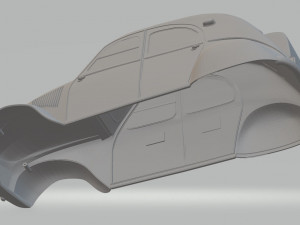 citroen 2cv printable body car Model do druku 3D