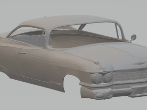 cadillac el dorado 1959 printable body car Modèles 3D en vedette