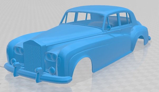 silver cloud iii printable body car Modelo de Impressão 3D .c4d .max .obj .3ds .fbx .stl .blend 