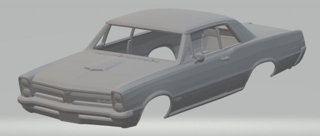 pontiac lemans gto 1965 printable body car Modelo de Impressão 3D .c4d .max .obj .3ds .fbx .stl .blend 