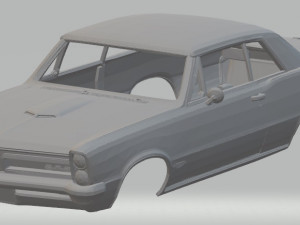 pontiac lemans gto 1965 printable body car 3D प्रिंट मॉडल