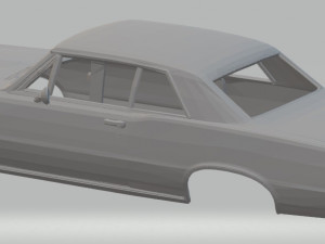 pontiac lemans gto 1965 printable body car Modelo de Impressão 3D
