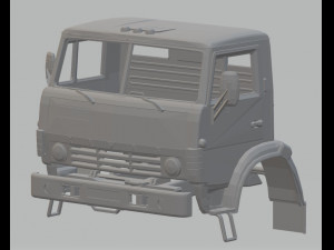kamaz 4310 printable cabin truck 3D Print Model