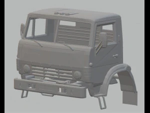 カマズ 4310 印刷可能なキャビントラック 3Dプリントモデル