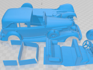 cadillac v16 town 1933 printable car 3Dプリントモデル