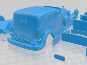 cadillac v16 town 1933 printable car 3Dプリントモデル
