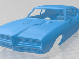 pontiac gto judge 1969 printable body car 3D Print Model