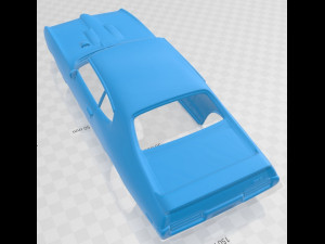 pontiac gto judge 1969 printable body car 3D-Druckmodell