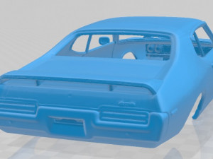 pontiac gto judge 1969 printable body car 3D-Druckmodell