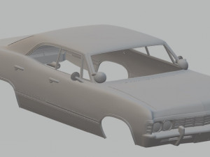 chevrolet impala 1967 printable body car 3D Print Model