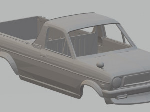 nissan gb121 sunny printable body truck 1971 Model Cetak 3D