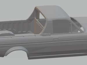 nissan gb121 sunny printable body truck 1971 Modelo de Impressão 3D