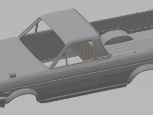 nissan gb121 sunny printable body truck 1971 Modelo de Impressão 3D