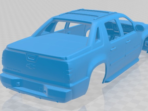 Chevrolet avalanche 2011 printable body car Model do druku 3D