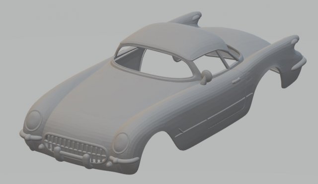 chevrolet corvair 1954 printable body car Modelo de impresión 3D .c4d .max .obj .3ds .fbx .stl .blend 