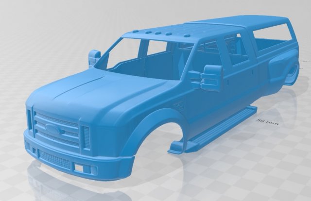 f 450 super duty printable body car Model do druku 3D .c4d .max .obj .3ds .fbx .stl .blend 