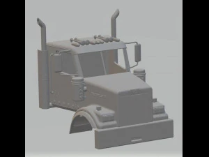 western star 4900sf printable cabin truck 3D Print Model