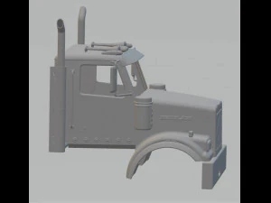 western star 4900sf printable cabin truck 3D Print Model
