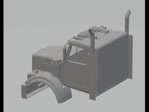western star 4900sf printable cabin truck 3D Print Model