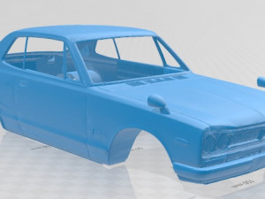 nissan skyline 2000 gt-r printable body car 3D Print Model