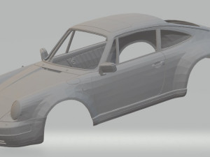 porsche 911 - 1983 printable body car Modello di stampa 3D